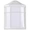Nuvo LED Cage Lantern Fixture, White Finish with White Linen Acrylic 62/1396 - alternate 1
